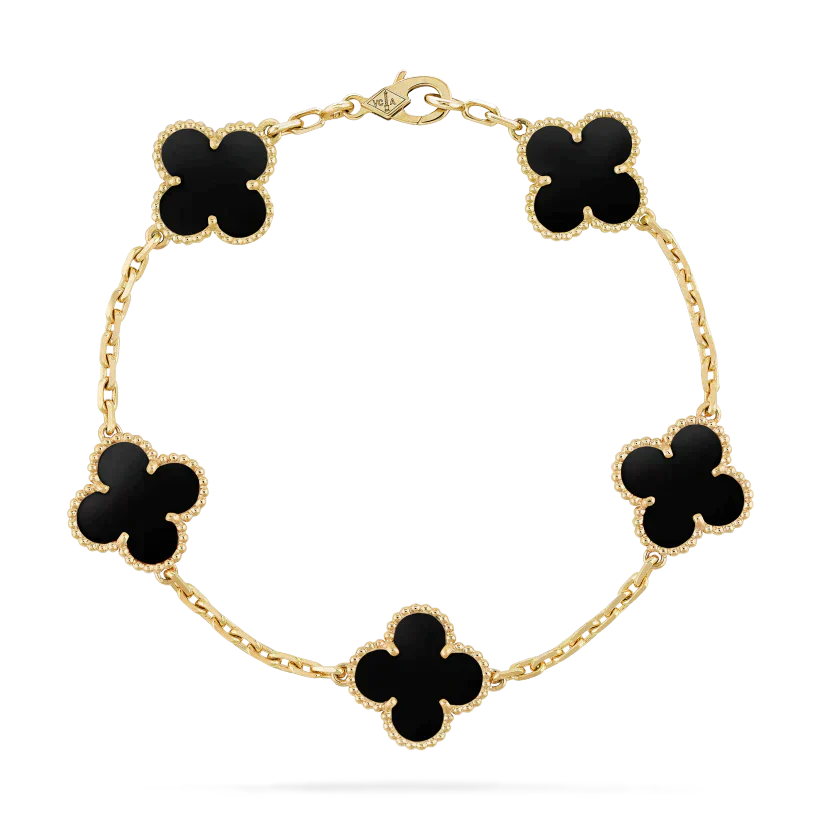 BRACELET FLORAL BEAUTY - BLACK