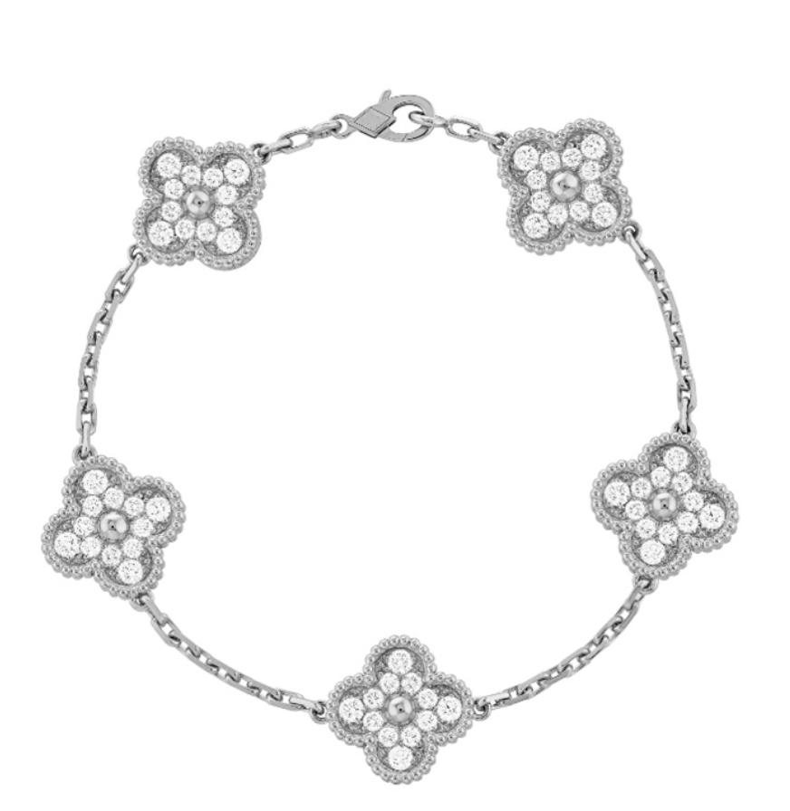 BRACELET FLORAL BEAUTY DELUXE - SILVER